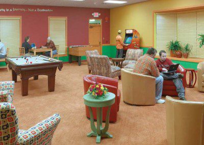 Activity Room - Mountain Laurel Recovery Center - Westfield Pennsylvania alcohol and drug rehab center for men - drug addiction treatment for men - dual diagnosis treatment center