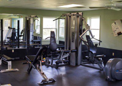 gym - fitness room - Mountain Laurel Recovery Center - Westfield Pennsylvania alcohol and drug rehab center for men - drug addiction treatment for men - dual diagnosis treatment center