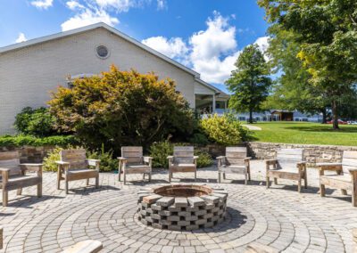 Mountain Laurel Recovery Center - Pennsylvania Alcoholism and Addiction Treatment Center - residential inpatient treatment center - firepit