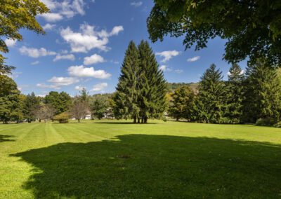 Mountain Laurel Recovery Center - Pennsylvania Alcoholism and Addiction Treatment Center - residential inpatient treatment center - detox center - outdoor grass and trees