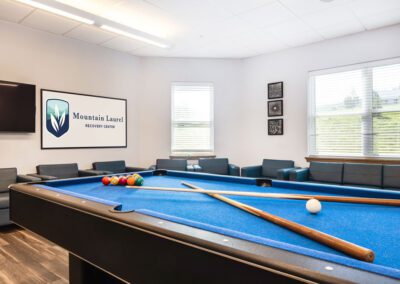 Mountain Laurel Recovery Center - Pennsylvania Alcoholism and Addiction Treatment Center - residential inpatient treatment center - pool table